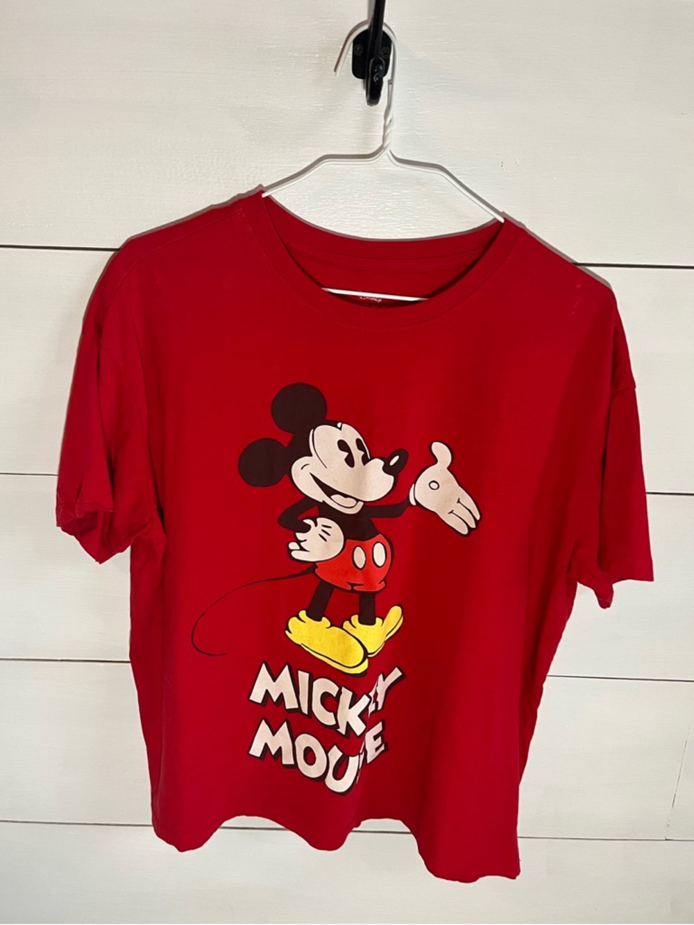 Mickey Mouse Red Graphic T‑Shirt